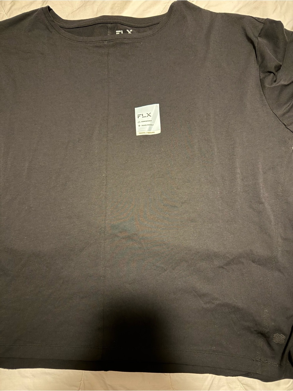 Womens FLX Black Crew Neck T-Shirt